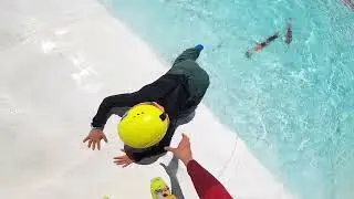 Gliss or Plouf ! Ski Water slide - Tignes