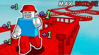 Roblox but EVERY SECOND +1 speed to build a bridge...