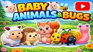 Animal Toys! Baby Animals & Bugs for Toddlers 🐑🐝 | Cute Sounds & Names