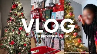 vlog| getting in the christmas spirit + target run + decorating my own tree