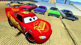 Epic McQueen car crashes | Crashes, falls, destruction of cars #73 | BeamNG.Drive Gameplay