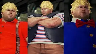 Tekken 7 Bob Unlockable Costumes Showcase