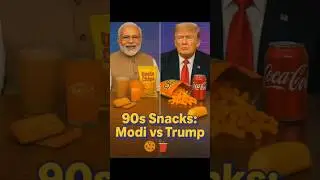 90s Snacks: Modi vs Trump 🍪🥤 | India vs USA Retro Food Battle