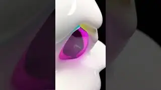 Flocking a prism. #flocking #colors #prism #satisfying