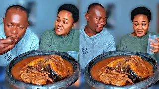 Dice The Number and Eat Mukbang Challenge, фуфу с легким супом