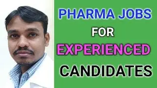 Latest Pharma Job Opportunities for Experienced candidates || Pharma Guide