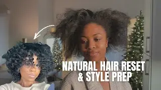 Natural Hair Reset: Wash Day & Roller Set
