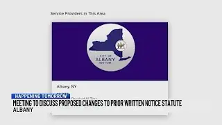 Meeting to discuss proposed changes to Albany prior written notice statue