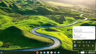 Adjusting Microphone input volume on Google Chromebook Acer R11: Press volume up/down,click on right