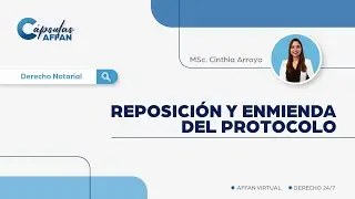 C&Aacute;PSULAS AFFAN - REPOSICI&Oacute;N Y ENMIENDA DEL PROTOCOLO