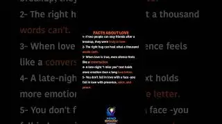 Love Facts That Hit Deep