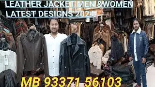 100% Genuine leather jacket men &women || yashwant place leather market #leather jacket