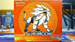SOLGALEO POKEMON SUN AND MOON ELITE TRAINER BOX OPENING!