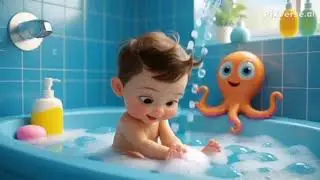 Bath Time Fun 🛁👶 | Wash My Hair Face Hands Toes | Kids Learning Song