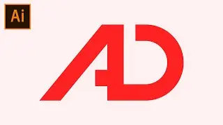 Letter A & D Logo Design Tutorial | Adobe illustrator Logo Design Tutorial
