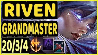 ALOIS (RIVEN) - 20/3/4 KDA TOP GAMEPLAY - EUW Ranked GRANDMASTER
