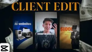 Монтаж реального клиентского портфолио в Capcut (полный процесс)