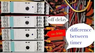 on delay vs off delay vs star delta timer difference//difference between timer