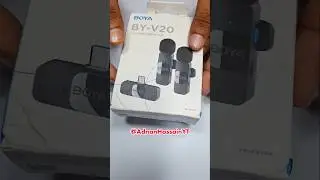 BOYA BY-V20 wireless microphone unboxing #asmr