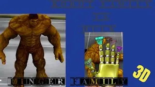 REUPLOAD FROM 3D MY KIDDY WORLD AND FOUND MEDIA) Robot Family VS Hulk Finger Family 