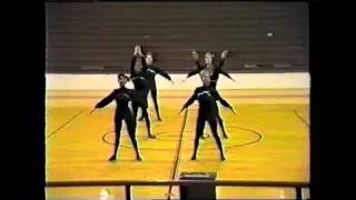 Northwest Sidekicks drill team - Spring 1989 dress rehearsal - officer military routine - Nutcracker