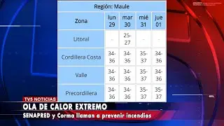 SENAPRED MAULE Y ALERTA POR OLA DE CALOR EXTREMO