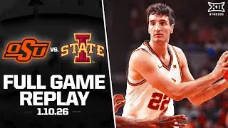 Oklahoma State vs. Iowa State Full Game Replay (1.10.26) | 2025-26 Big 12 Men's Basketball