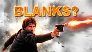 Han Solo shooting blank gun in Empire Strikes Back