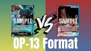 [OP-13] Green Yellow Law vs Red Blue Ace! One Piece TCG