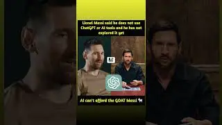 The GOAT speaks on ChatGPT! 🐐 #Messi #AI##short ##starpower
