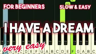 WESTLIFE - I HAVE A DREAM | SLOW & EASY PIANO TUTORIAL