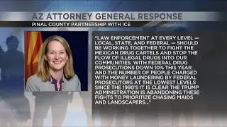 Arizona AG Mayes responds to Pinal County partnership with ICE