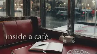 Inside a Caf&eacute; | Rain, Distant Voices & Quiet Observation (No Music)