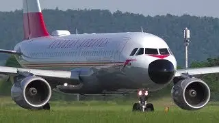 Austrian Airlines Airbus 320 *Retro livery* takeoff at Graz Airport | OE-LBP