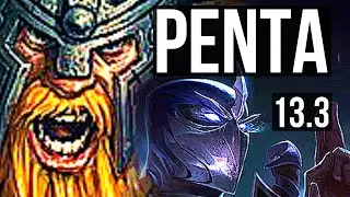 OLAF vs SHEN (TOP) | Penta, 2.0M mastery, 800+ games, Legendary | KR Master | 13.3