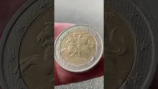 2 евро 2020 года Литва #монеты #нумизматика #coin #коллекция