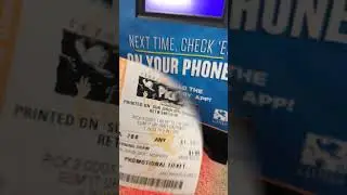 Texas Lottery PICK 3 PBW (Pretty Big Win) Winning ticket