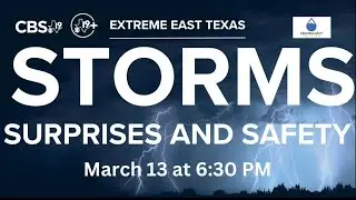 EXTREME EAST TEXAS: Storms, surprises and safety