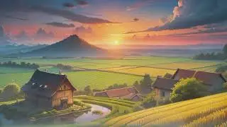 Meditation Music Relax Mind Body In Ricefield Rural