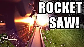 Will a ROCKET POWERED SAW cut wood? - Smarter Every Day 210