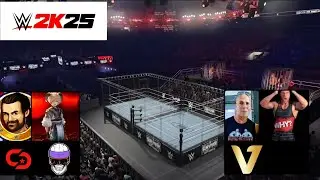 Heels vs face youtuber war games (wwe2k25)