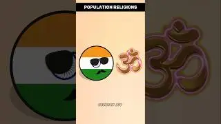 Popular Religions from Country vs Indonesia 🇮🇩 #countryballs #religion #shorts #islam