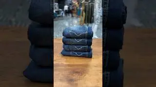 Brand folding jeans #shorts #folding #jeans