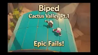 Cactus Valley 1 - One Wrong Move = TOTAL DISASTER! 😤😂 #biped #puzzlegame #coopgaming 