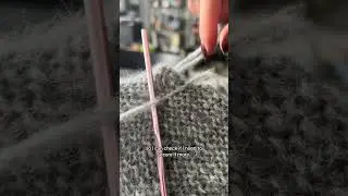 Here&rsquo;s how I fix a dropped stitch on a finished jumper! #knitting #knitjumper #dropsyarn #knit