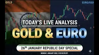 Today&rsquo;s XAUUSD (Gold) & EURUSD Live Analysis In Hindi || #viral #trading #visionedge