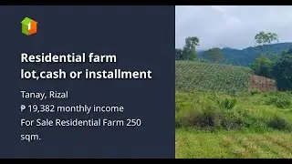 Residential farm lot,cash or installment