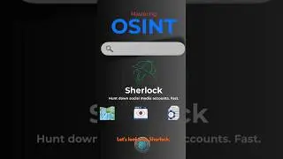 Track Usernames in Seconds! 🕵️&zwj;♂️ Sherlock OSINT Tool