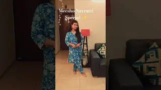 Affordable Festive Looks✨ Day-2| Meesho Navratri Haul🎉|Blue Outfit for Navratri 💙 Under 500#navratri
