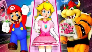 A Love Triangle: Peach, Bowser, and Mario | Mario Roblox
